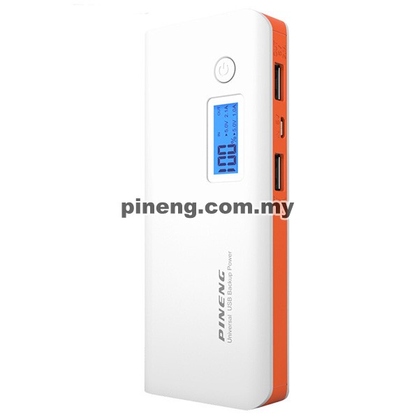 PINENG PN-968 10000mAh Power Bank - White Orange